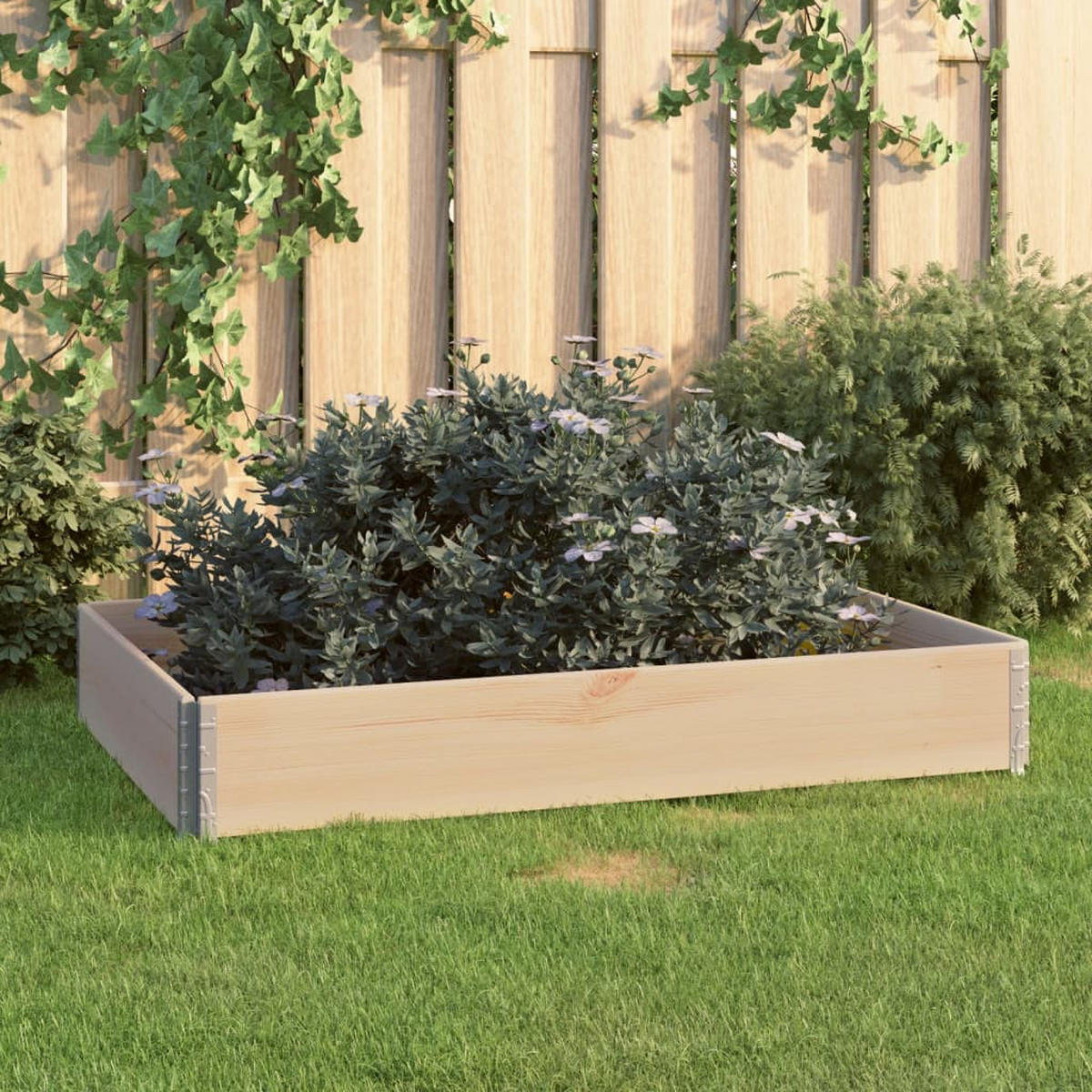 HOCHBEET 80x120 cm Kiefer Massivholz - Braun, Holz (80/19/120cm) - furnicato