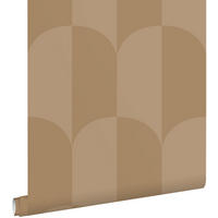 TAPETE Art Decó Muster 50 x 900 cm - Beige, Papier (50/900cm) - ESTAhome