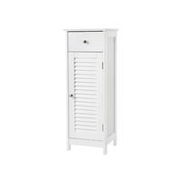 BADEZIMMERSCHRANK BEISTELLSCHRANK - Weiß, Holzwerkstoff (87/30/32cm) - Hansiro