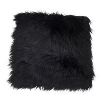 LAMMFELLSITZ Künstlich Polyester Schwarz - Schwarz, Textil (40/40cm) - tinkaro