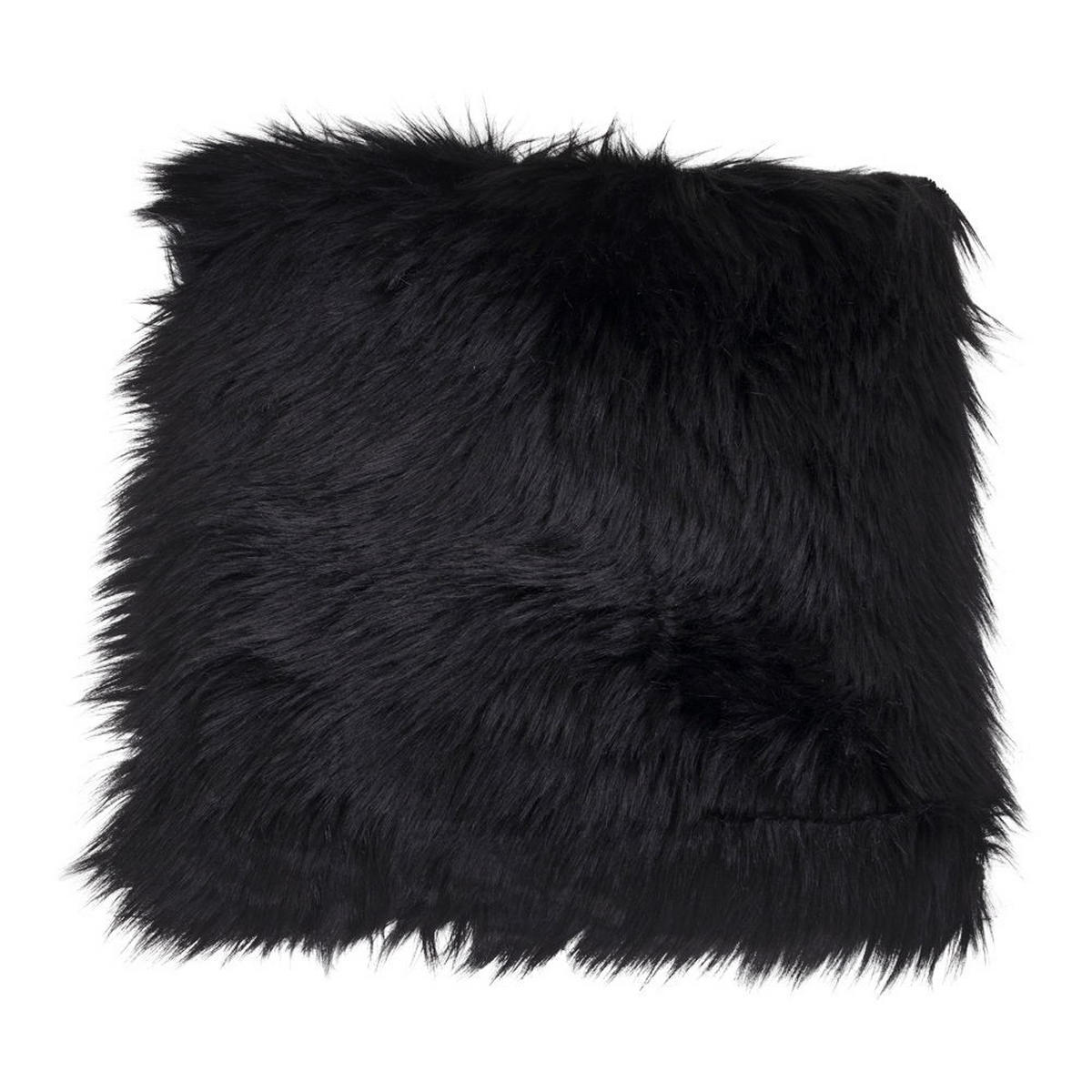 LAMMFELLSITZ Künstlich Polyester Schwarz - Schwarz, Textil (40/40cm) - tinkaro