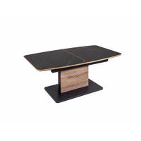 COUCHTISCH höhenverstellbar und ausziehbar Cori 120x56x70 HPL Nero - Wildeiche/Schwarz, Holzwerkstoff (120/70/70cm) - 58aufmkessel