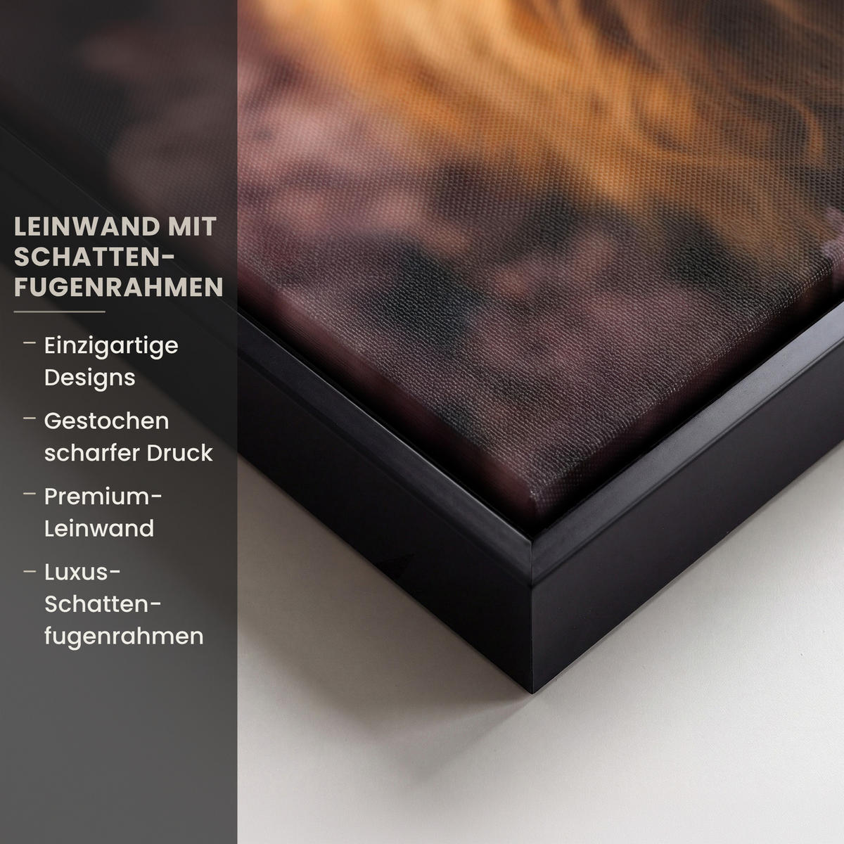 LEINWAND Bilder mit Rahmen - Schottischer Hochländer - Frühling - Hochland - 70x100 - Hellrosa, Textil (70/100cm) - MuchoWow