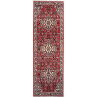 LÄUFER Orient handgeknüpft Assadabad Rot 290/89 cm Schurwolle - Rot, Textil (89/290cm) - Looma