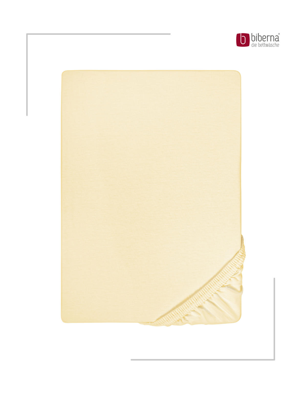 SPANNBETTTUCH Deluxe Jersey gelb, 180x200 cm - 200x220 cm - Gelb, Textil (200/220cm) - biberna