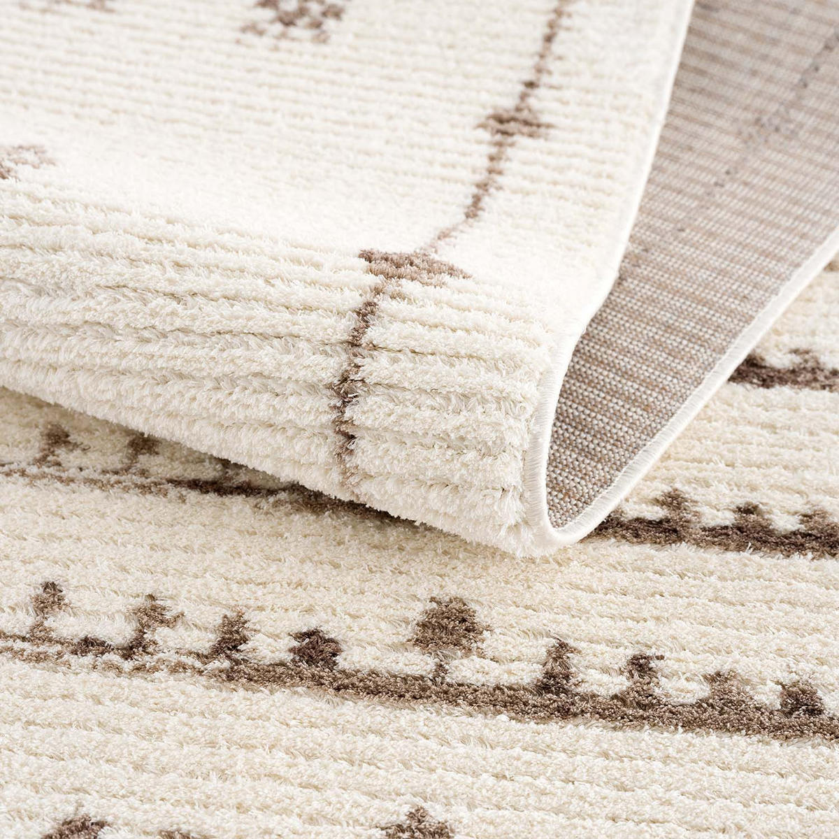 KURZFLOR-TEPPICH April 2308 Creme 160x230 cm - Creme, Textil (160/230cm) - carpet city