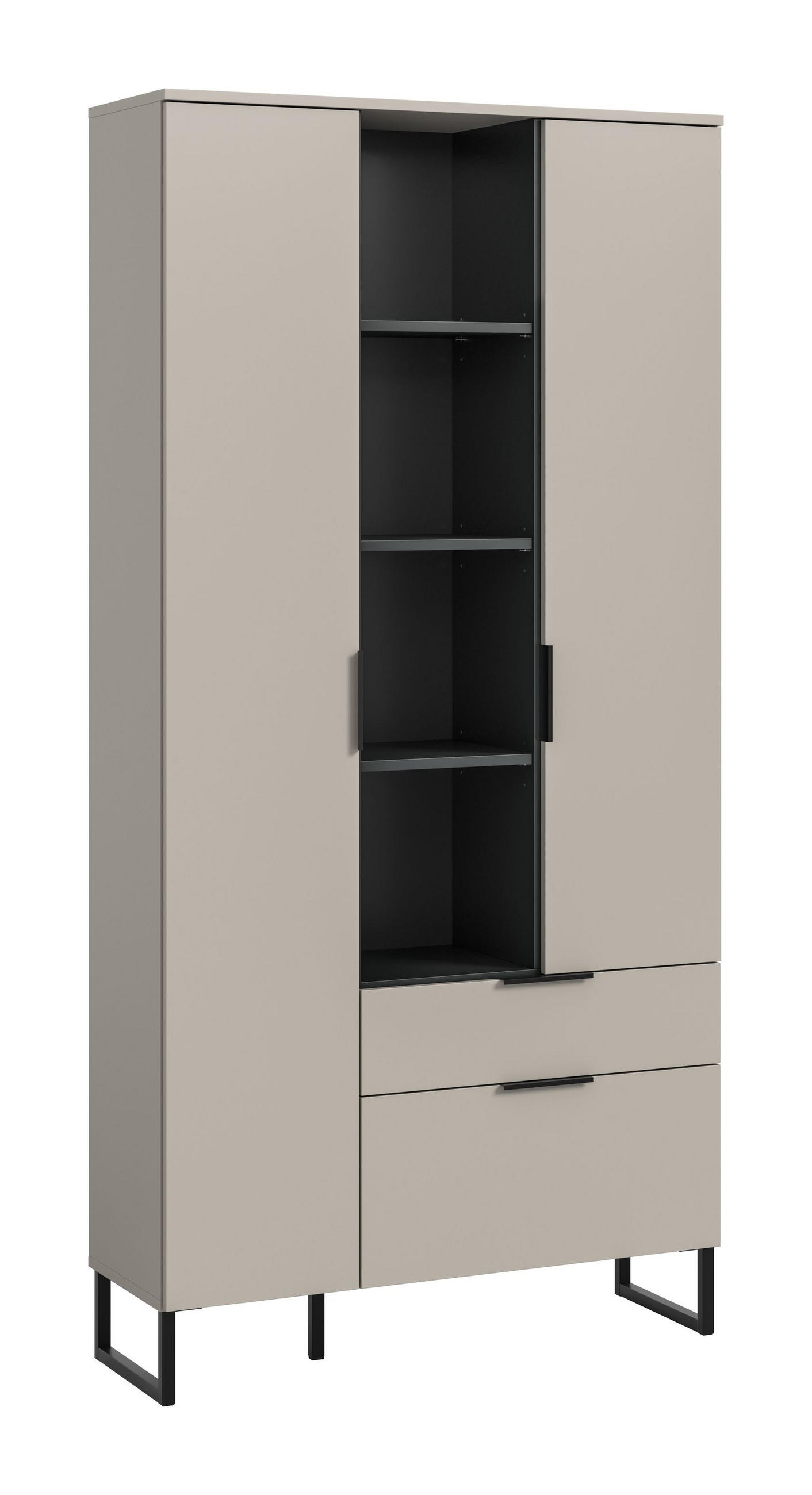 STAURAUMTYPE NOIDA (B/H/T: ca. 90/192/37 cm) in Kaschmir/Kaschmir - Kaschmir, Holzwerkstoff (90/192/37cm)