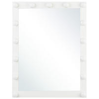 BADSPIEGEL mit LED-Beleuchtung rechteckig 50/60 cm Odenas - Weiß, Metall (50/60/2cm) - Beliani