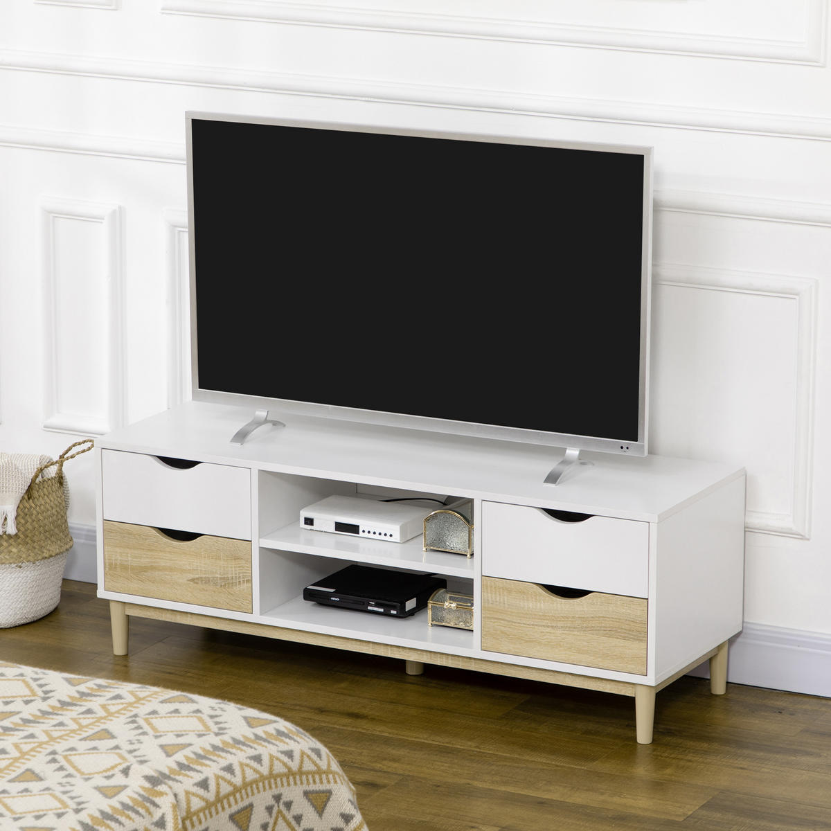 TV-MÖBEL Multicolor 1 Stück - Multicolor, Holzwerkstoff (120/44.5/40cm) - GiPP