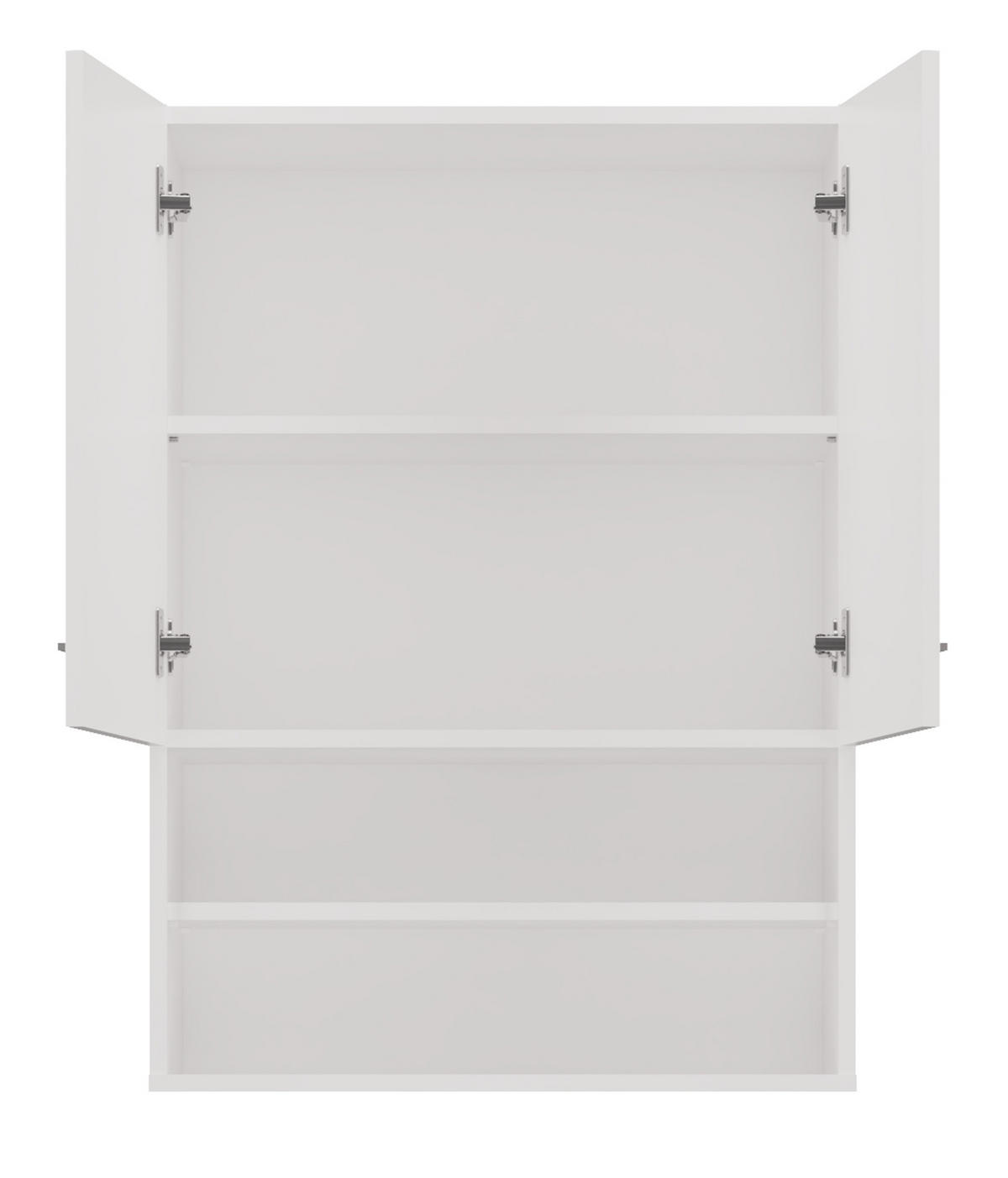 BADEZIMMER-HÄNGESCHRANK POLA MINI DK - WEISS GLÄNZEND - Weiß Hochglanz, Holzwerkstoff (64/90/30cm) - CDF