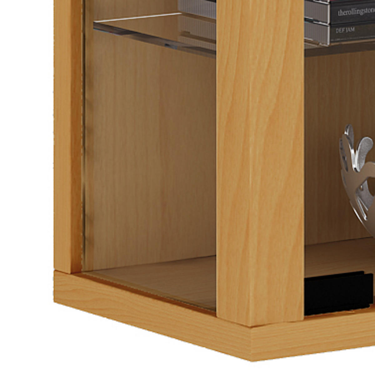 VITRINENSCHRANK Braun - Braun, Holzwerkstoff (59/90/18cm) - ebuy24