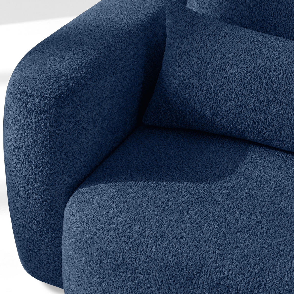 SESSEL ELOSA - Dunkelblau, Holz/Textil (145/85/115cm) - KONSIMO®