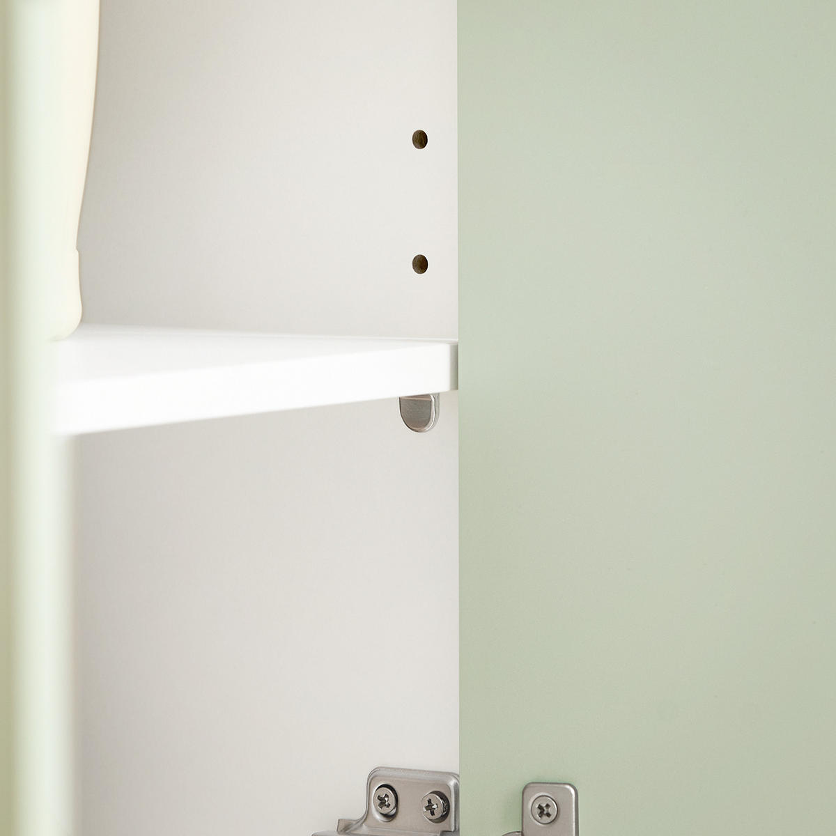 WASCHBECKENUNTERSCHRANK Grün - Weiß/Grün, Holzwerkstoff/Metall (60/60/30cm) - SoBuy