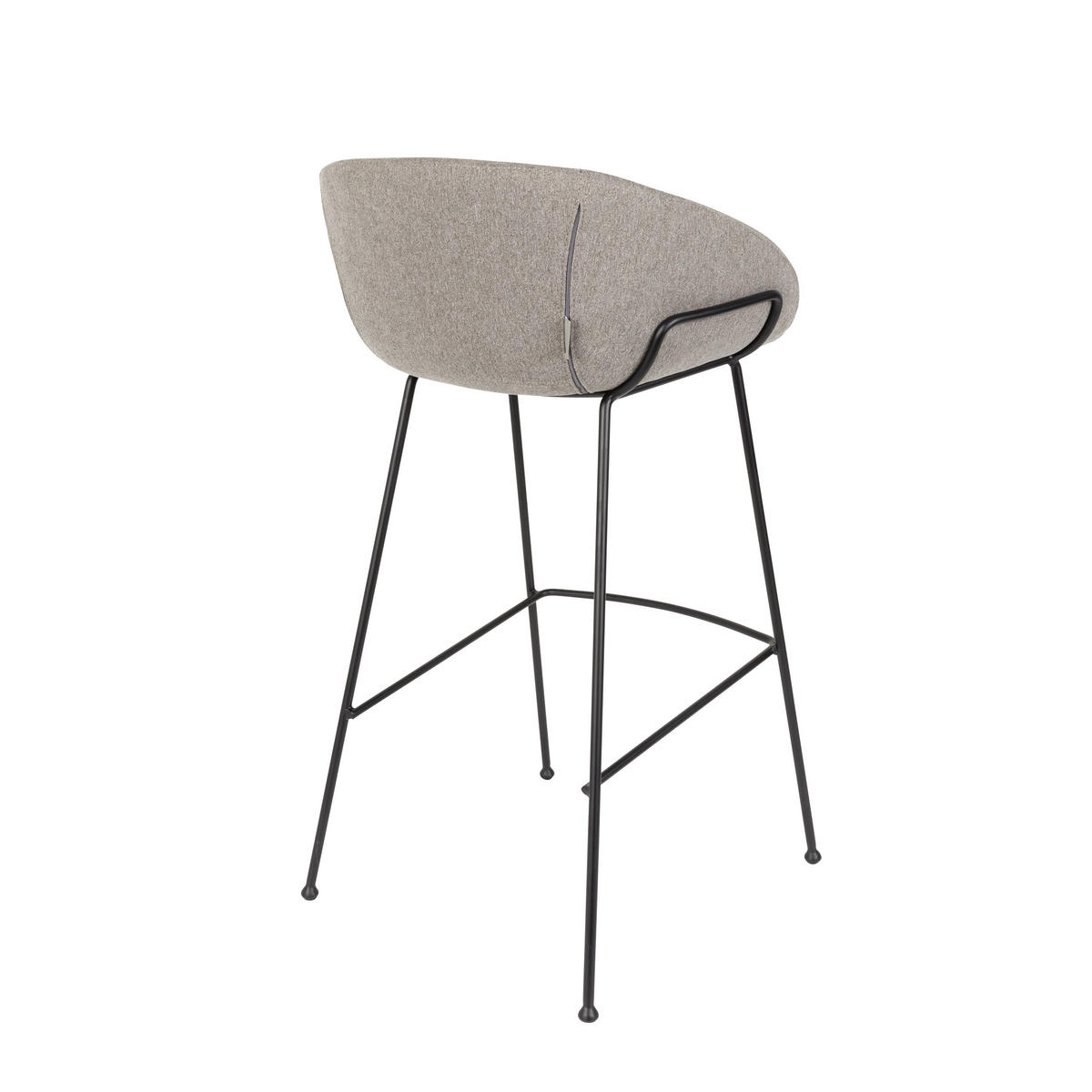 BARHOCKER Feston Rückenlehne 76 cm Grau - 2 er Set - Grau, Textil (54.5/98.5/53cm) - Zuiver