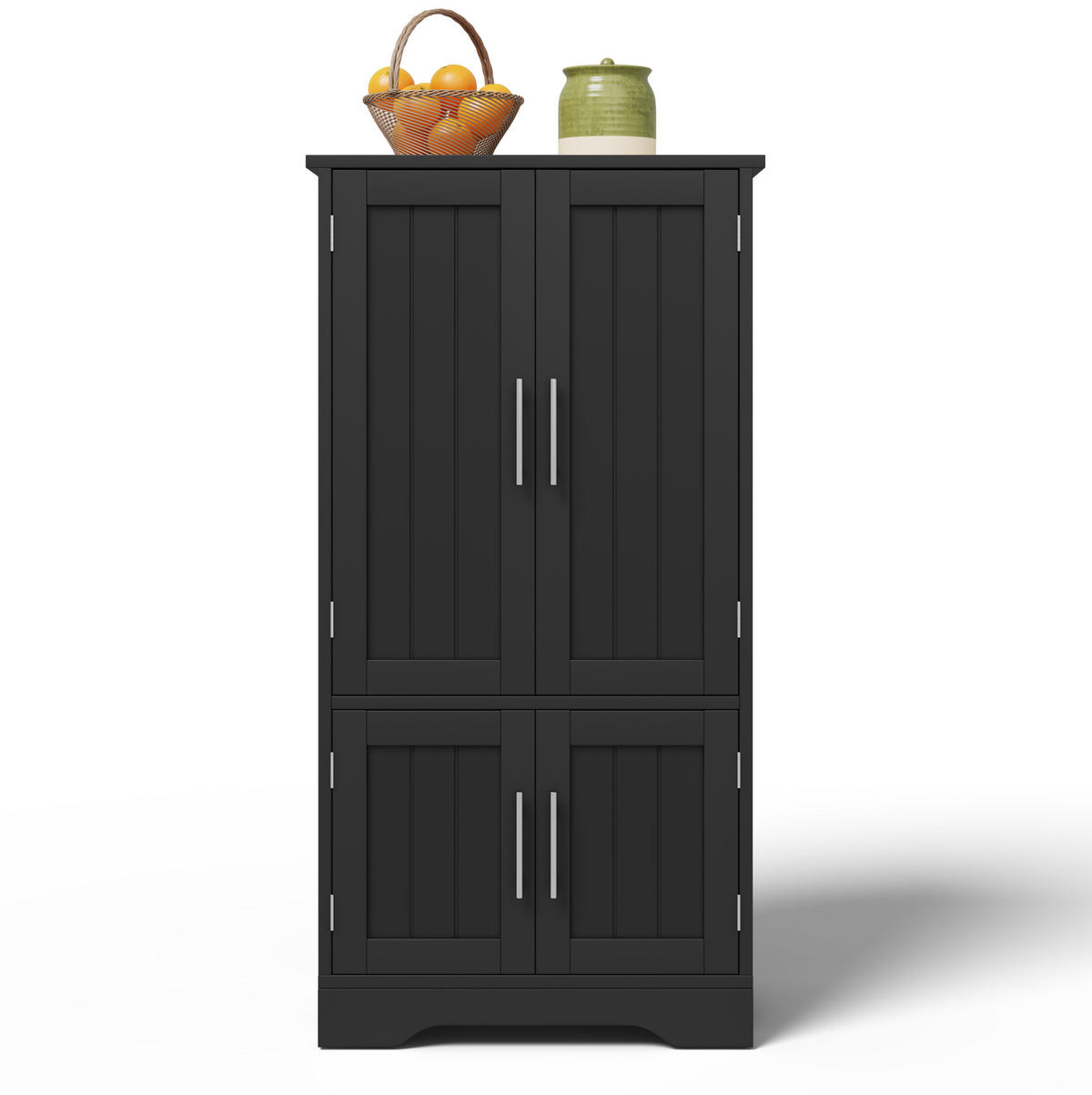 BUFFET 60/40/120 cm schwarz aus MDF mit LED-Sensorlicht - Schwarz, Holzwerkstoff (60/120/40cm) - OKWISH