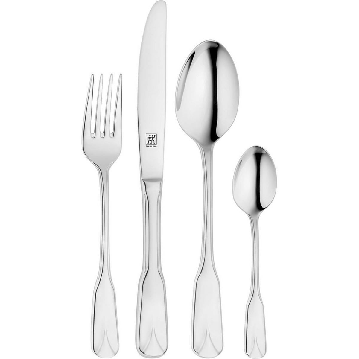 BESTECKSET Silber 30/28.5/8.5 cm 1023042 - Silberfarben, Metall - Zwilling