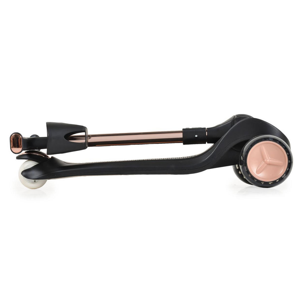 KINDERROLLER Aero klappbar schwarz Getränkehalter Hinterradbremse höhenverstellbar - Schwarz, Metall (73/36/76cm)