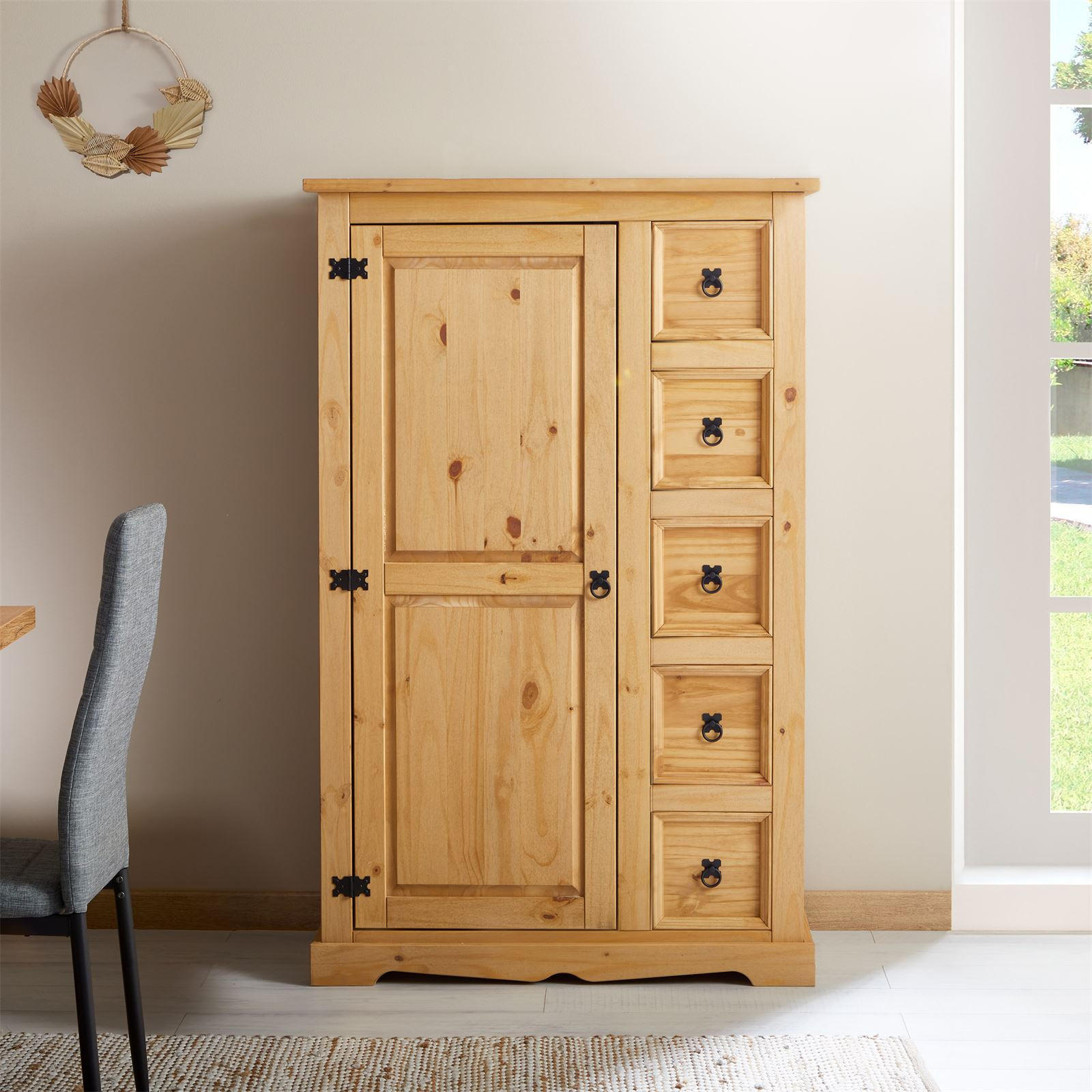 KOMMODE TEQUILA - Naturfarben, Holz (95/150/45cm) - IDIMEX