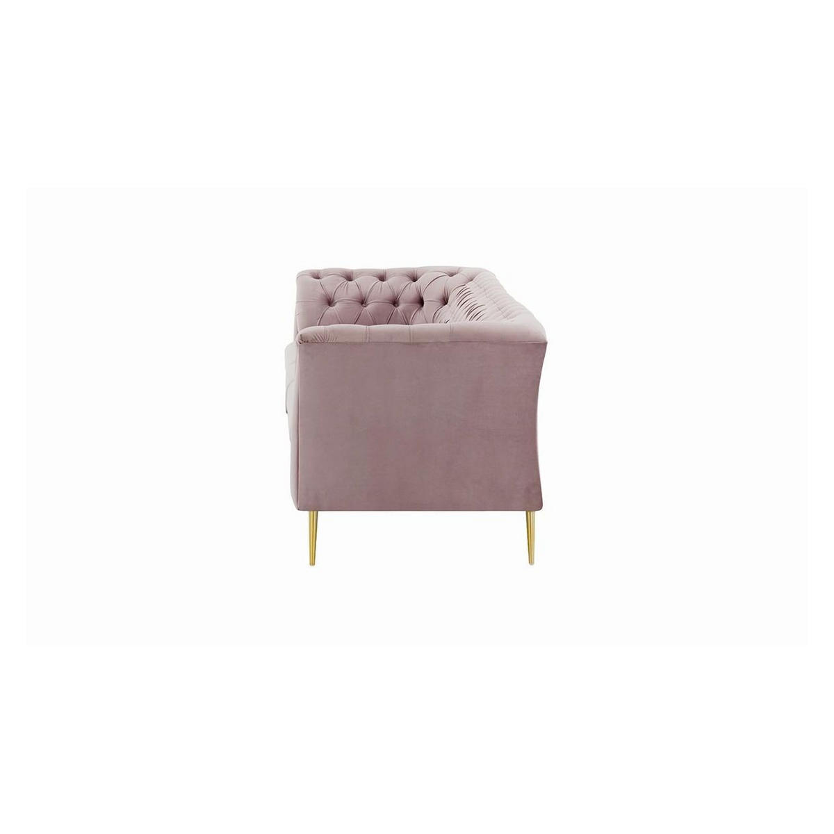 DREISITZER-SOFA Chesterfield Modern-Velluto 14 - Lila, Holz/Textil (248/74/80cm)