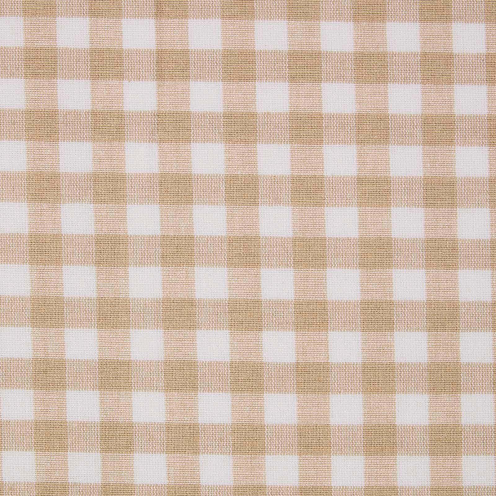 BAUMWOLLSTOFF Meterware Vichy-Karo beige-weiß, 150 cm - Beige, Textil (150/100cm) - Homescapes