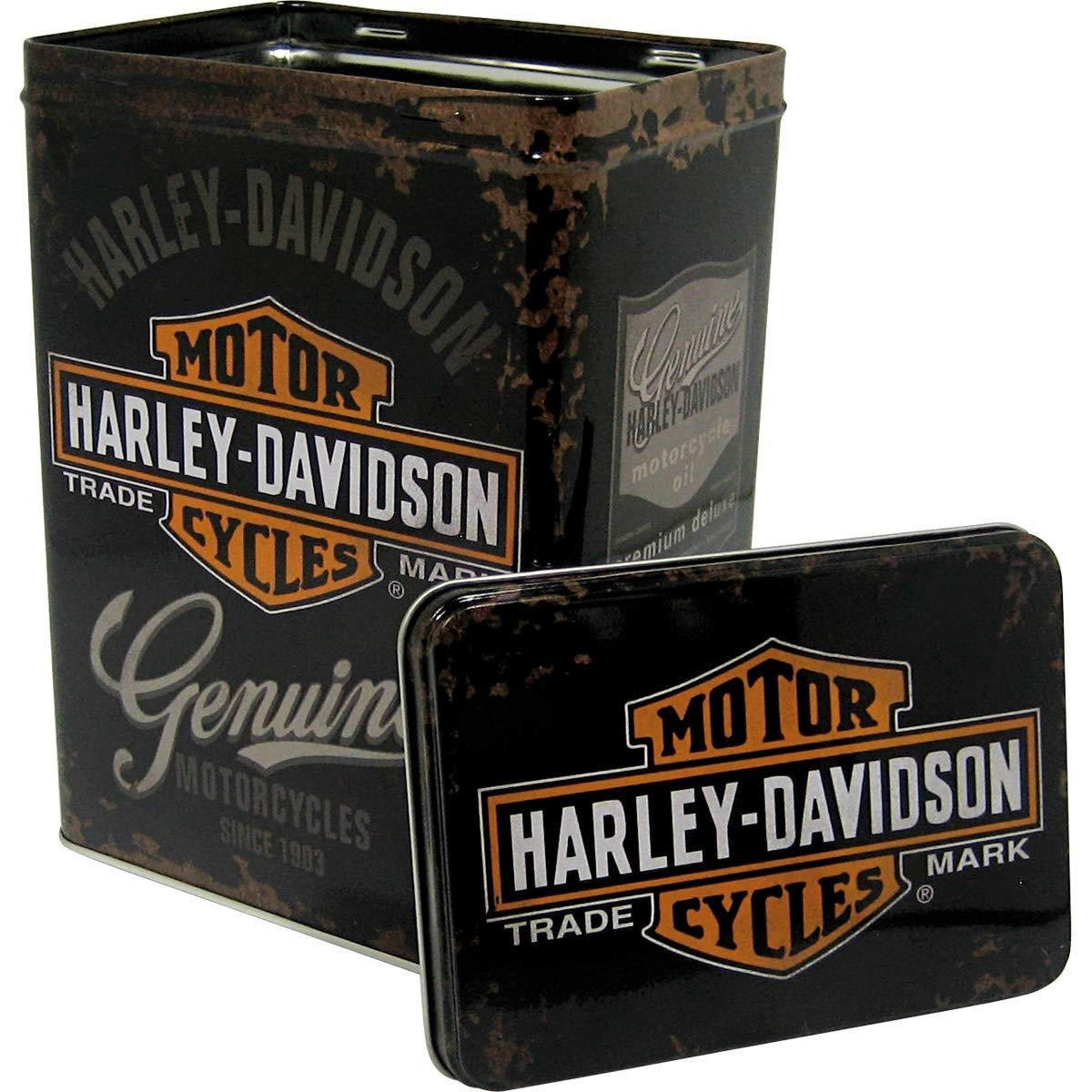 VORRATSDOSE L Harley-Davidson Genuine - Multicolor, Metall (14/20/10cm) - Nostalgic-Art