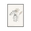 POSTER mit Rahmen Disney - Disney's Eeyore Slow Down - Beige/Schwarz, Holz/Papier (30/40cm) - Poster&Frame
