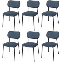 ESSZIMMERSTUHL Blau 6er-Set - Blau, Textil (44/83/52cm) - MCW