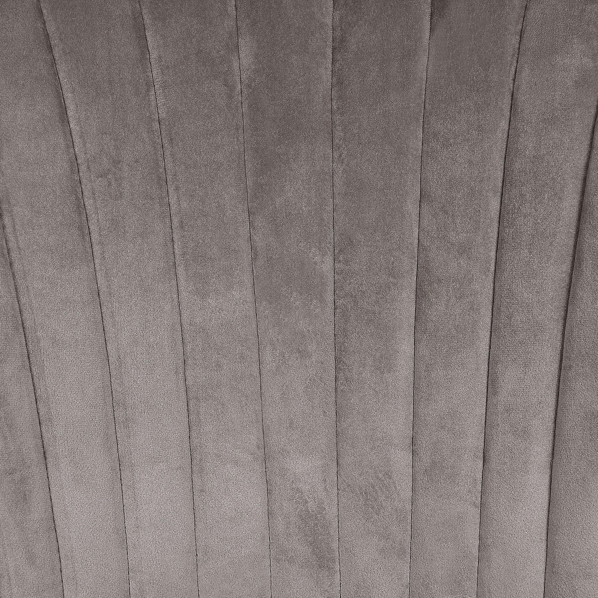 ÉTKEZŐSZÉK 2 darabos Szett Bársony Szürke Augusta - szürke, textil/fém (59/81/50cm) - Beliani