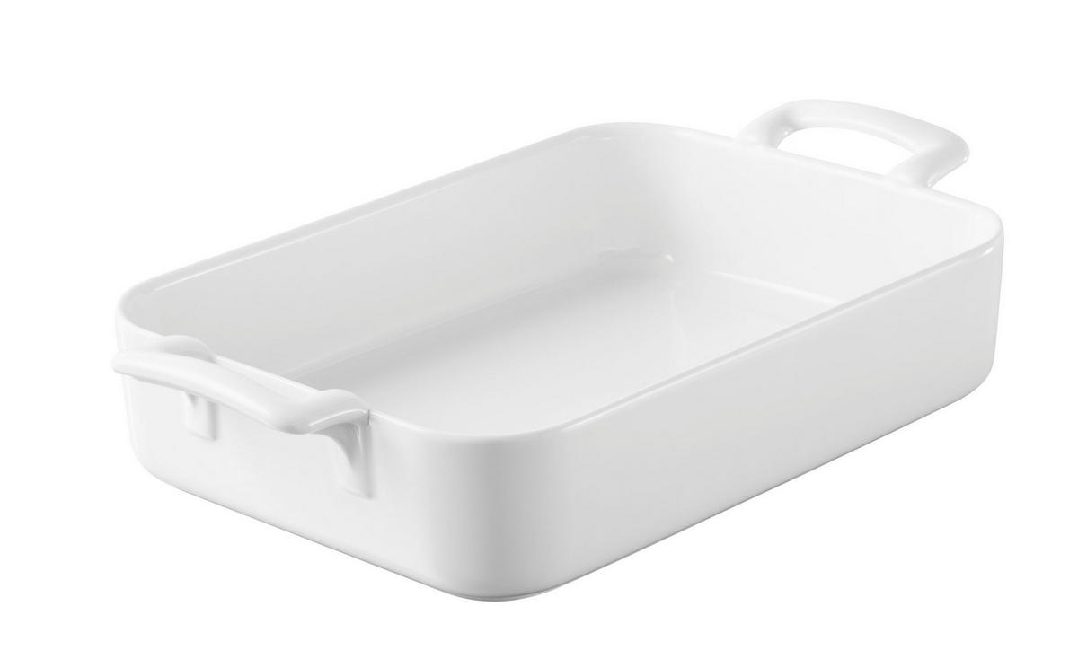 AUFLAUFFORM 250 cl RECHTECKIG Weiss - Multicolor, Keramik (30/21.5/6.5cm) - Revol Porcelaine France