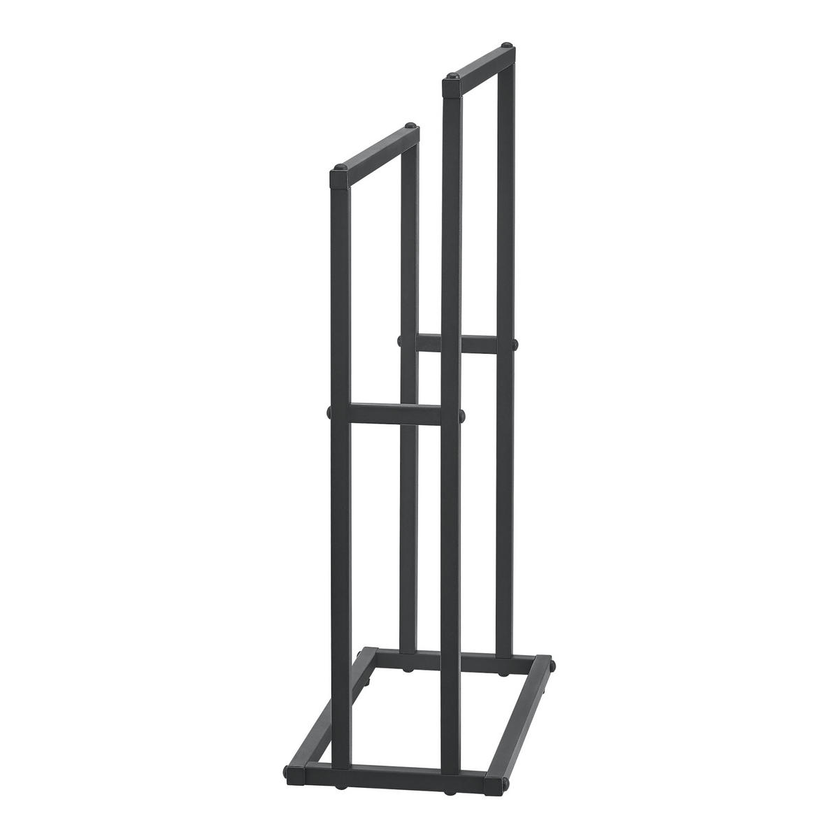 HANDTUCHSTÄNDER Omalo - Schwarz, Metall (48/78/24cm) - [en.casa]