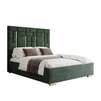 POLSTERBETT BRIGITTE GOLD mit Bettkasten 140x200 cm Element 12 - Grün, Textil (140/200cm) - Lookway