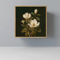SIDEBOARD FLORAL NOIR, Eichefarben, 57,5x42x57,5 cm, Ohne Füße - Eichefarben/Multicolor, Holzwerkstoff (57.5/57.5/42cm) - SpaceRebels