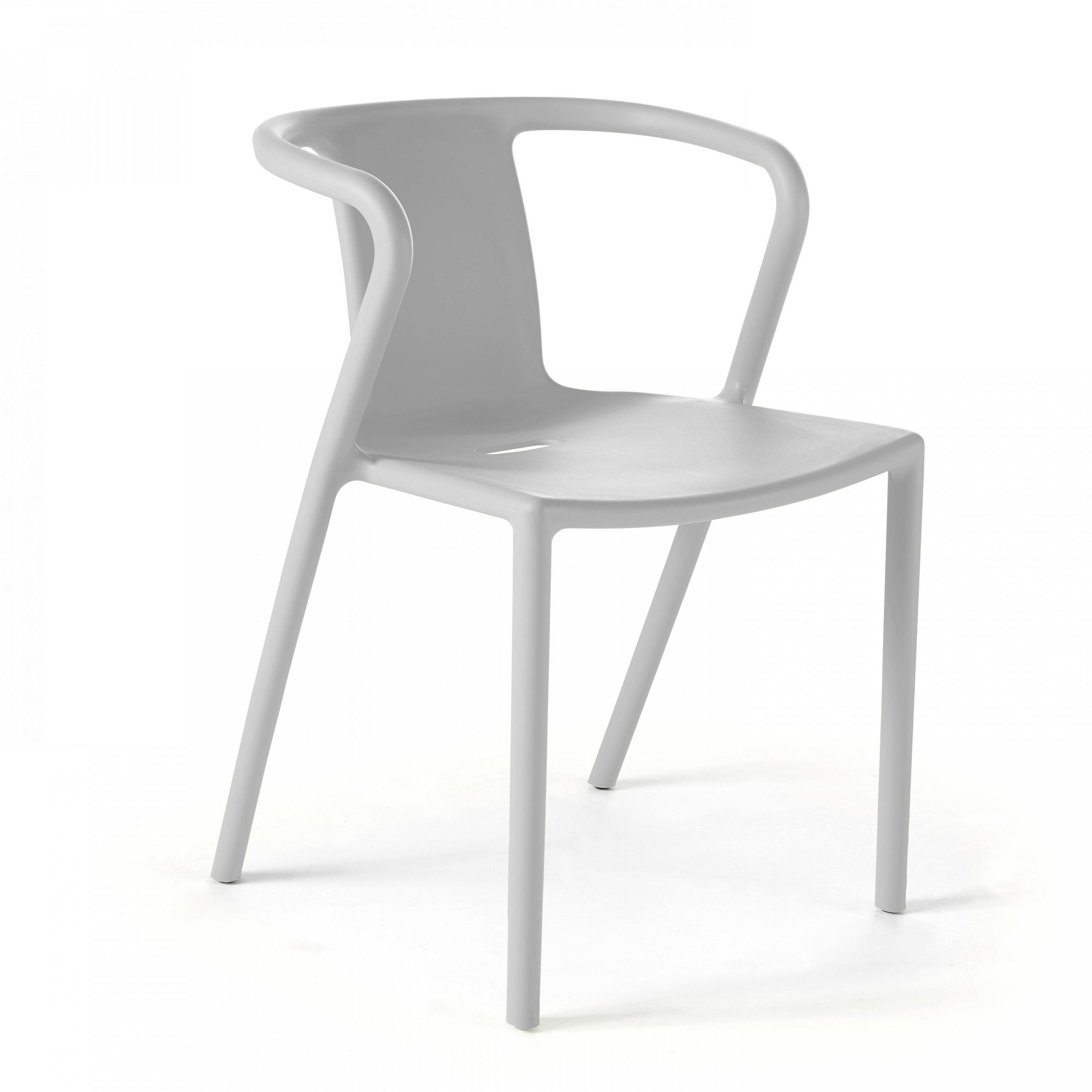 STÜHLE 4-tlg., Weiß - Weiß, Textil (60/82/60cm) - Oviala