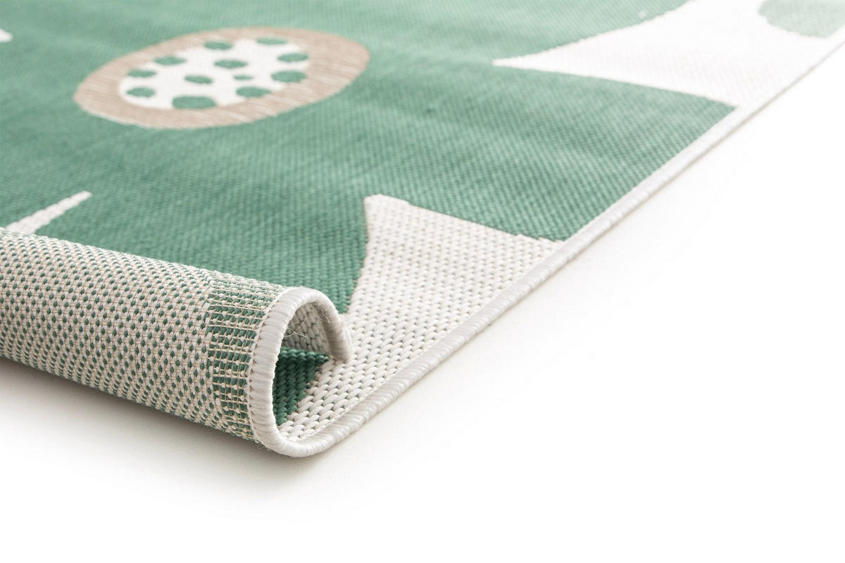 DESIGN Teppich für Innen und Außen grün - Grün, Textil (140/200cm) - AFK Living