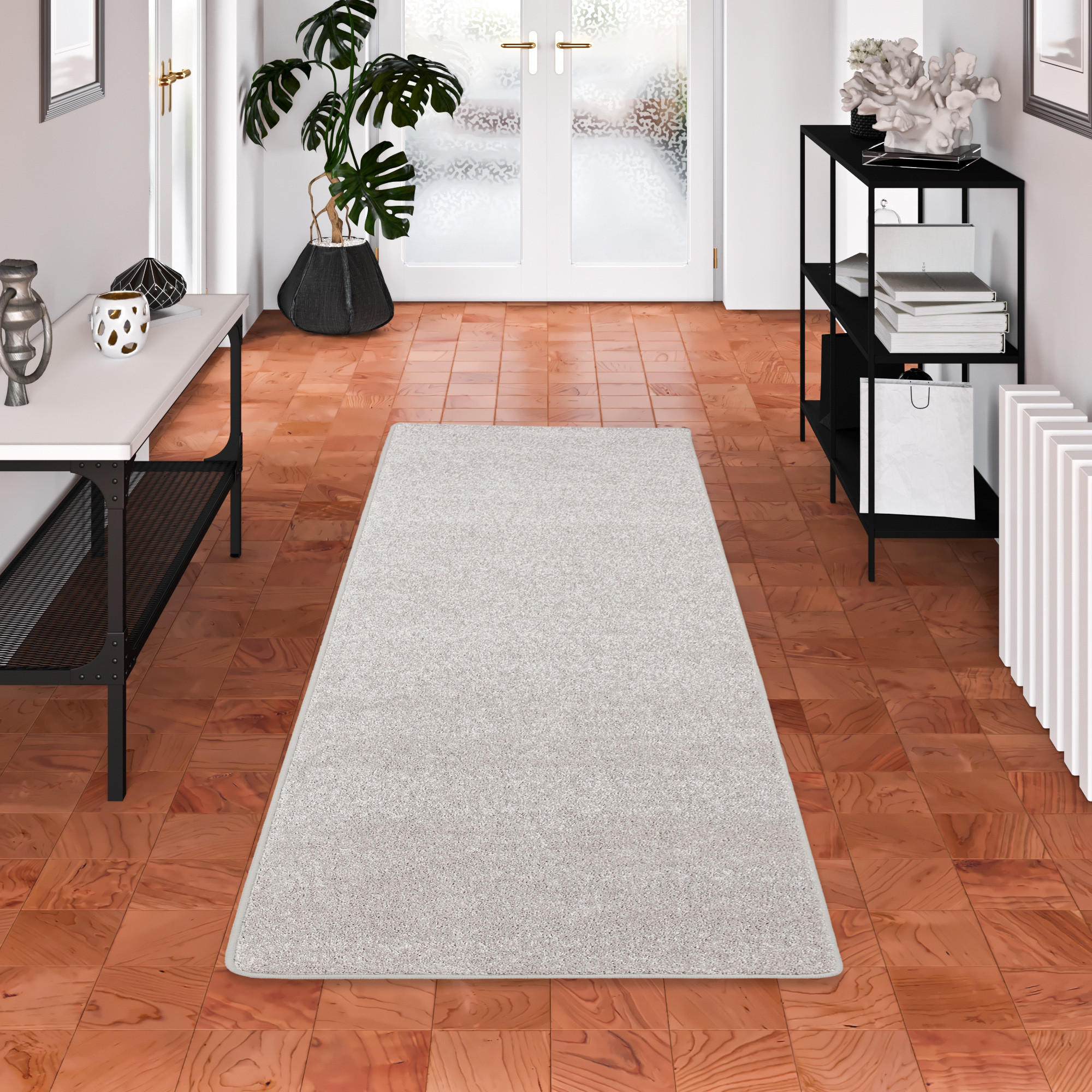 HOCHFLOR LANGFLOR TEPPICH LÄUFER COTTAGE - Silberfarben, Textil (80/320cm) - Snapstyle