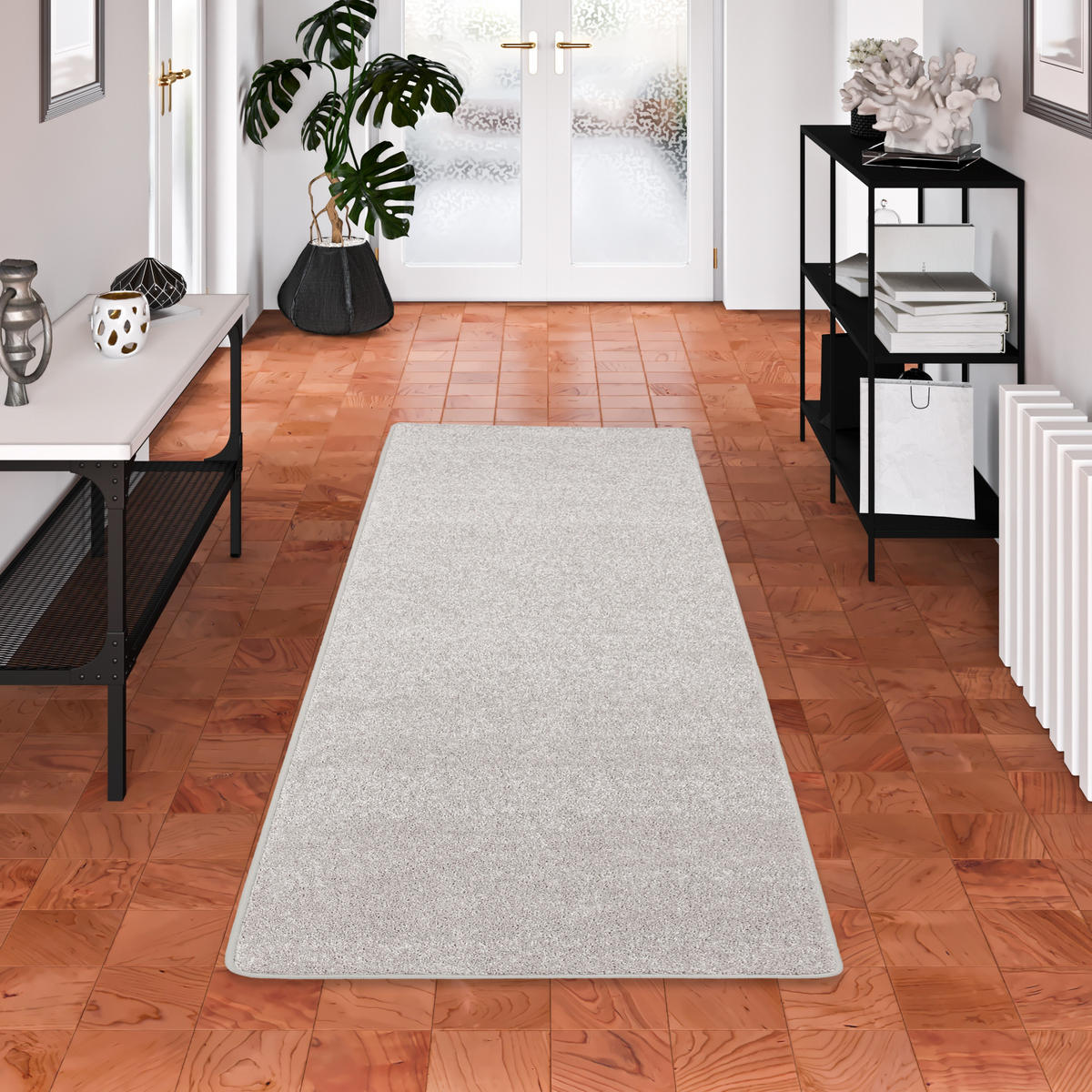 HOCHFLOR LANGFLOR TEPPICH LÄUFER COTTAGE - Silberfarben, Textil (100/300cm) - Snapstyle
