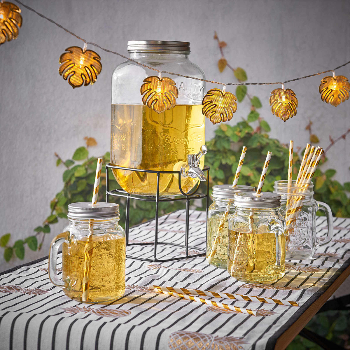 STÄNDER FÜR GETRÄNKESPENDER Refresh - Schwarz, Metall (16/16/16cm) - Butlers