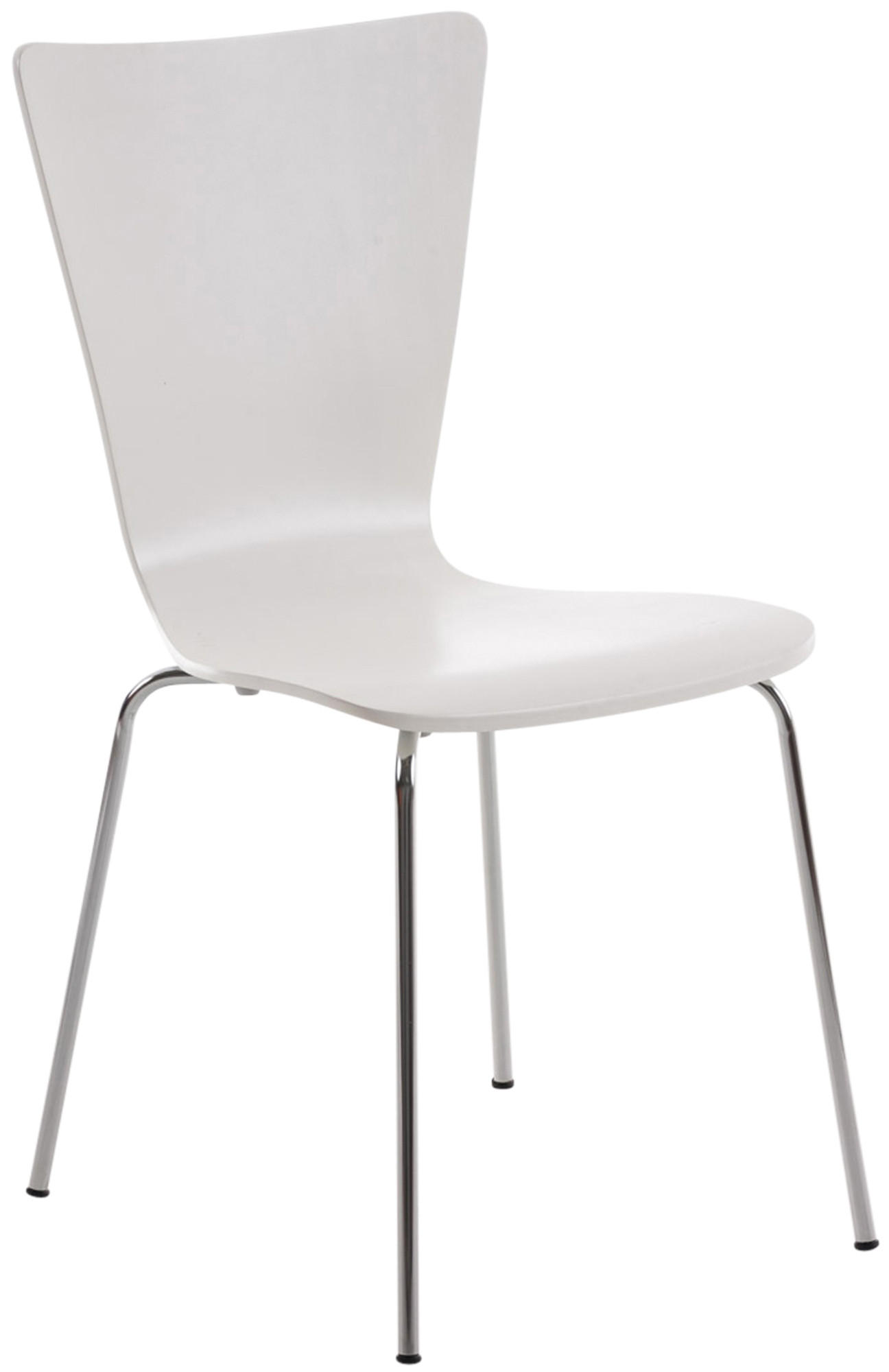 Deluke Besucherstuhl Weiß 43x84x50 cm