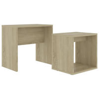 COUCHTISCH-SET Sonoma-Eiche 48 x 30 x 45 cm - Braun, Holzwerkstoff (48/30/45cm) - furnicato