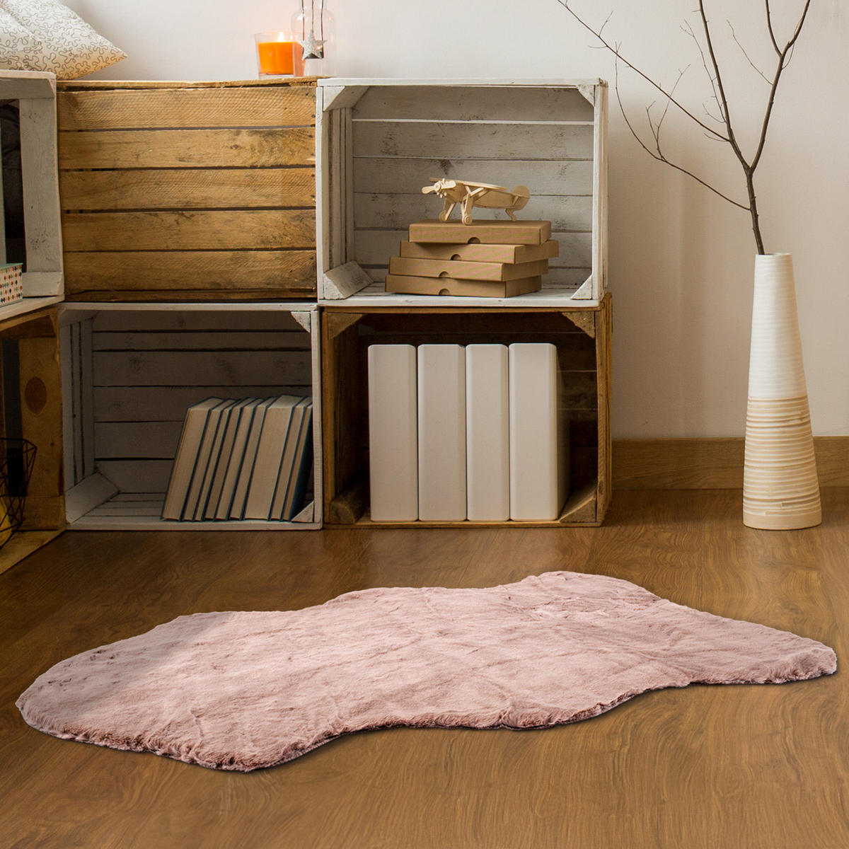 HOCHFLOR-TEPPICH Cosy 500 Puder-Pink 120x170 cm - Rosa, Kunststoff/Textil (120/170cm) - carpet city