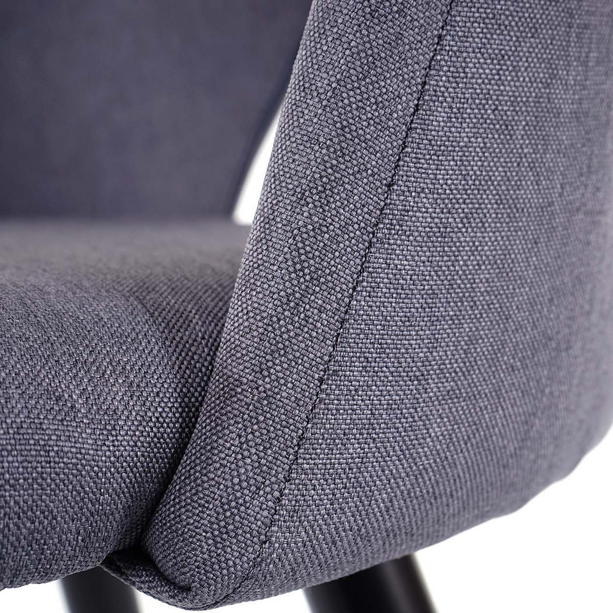 ESSZIMMERSTUHL Grau 4er-Set - Grau, Textil (49/85/53cm) - MCW