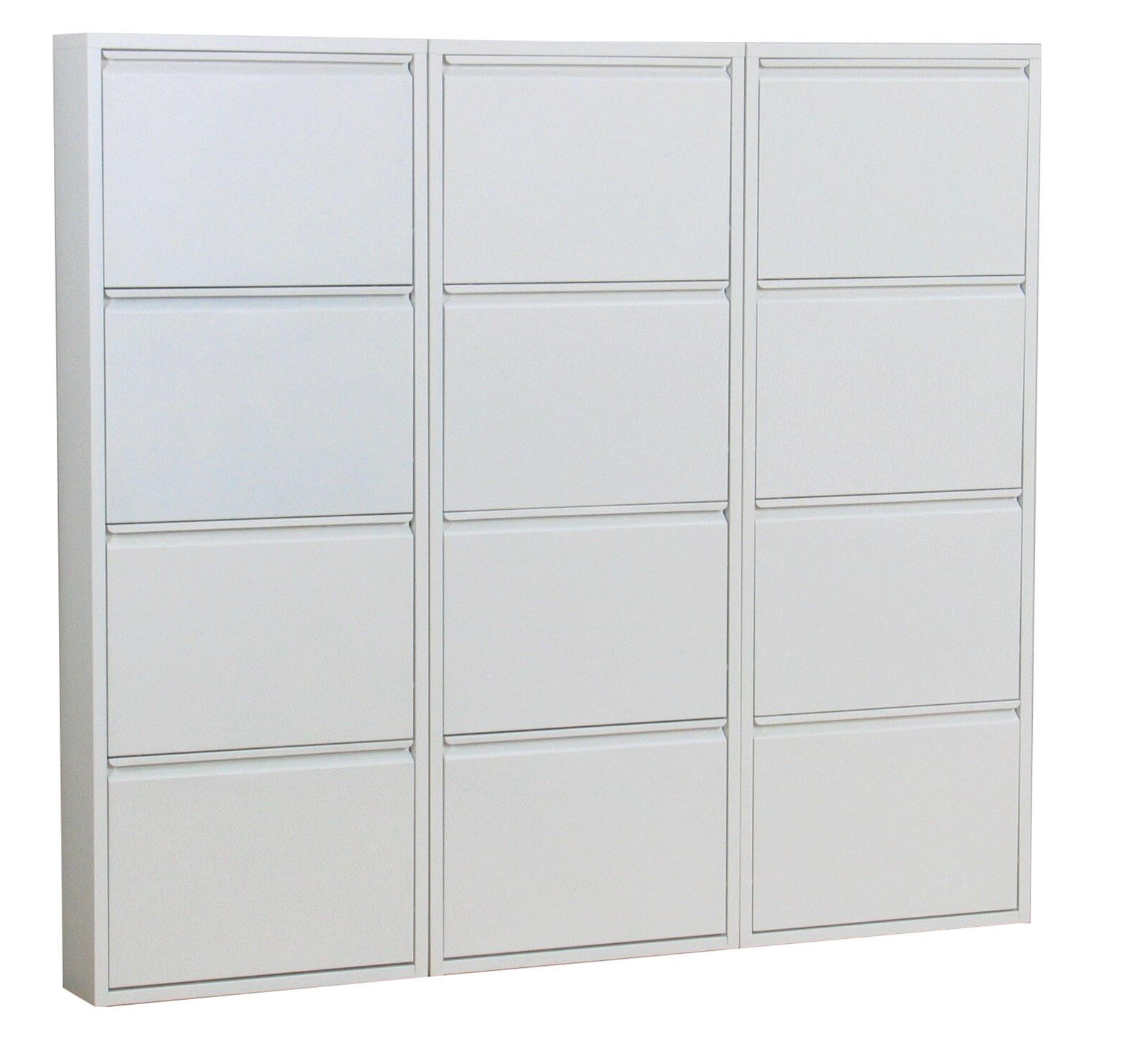SKOSKÅP Pisa 152 x 16 x 140 cm – vit 140/152/16 cm
