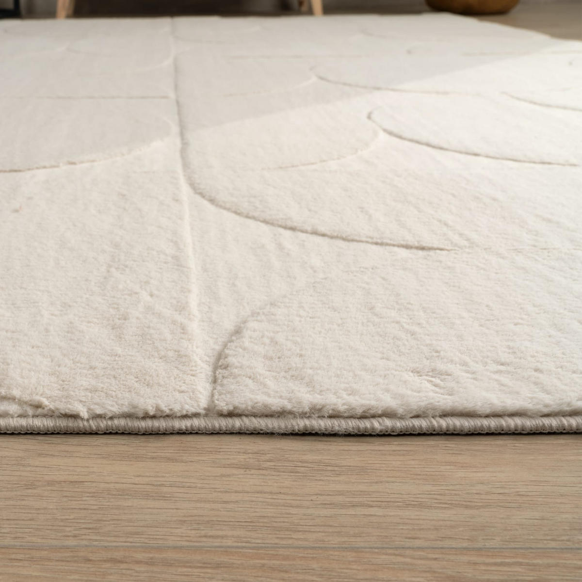 FLACHWEBETEPPICH Boho Creme 80 x 150 cm - Creme, Kunststoff (80/150cm) - TT Home