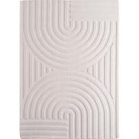 TEPPICH Waschbar Bohemian Modern Schlafzimmer Strapazierfähig Creme 140x200 cm OEKO-TEX – LAVAREDO - Beige, Textil (140/200cm) - KADIMA DESIGN