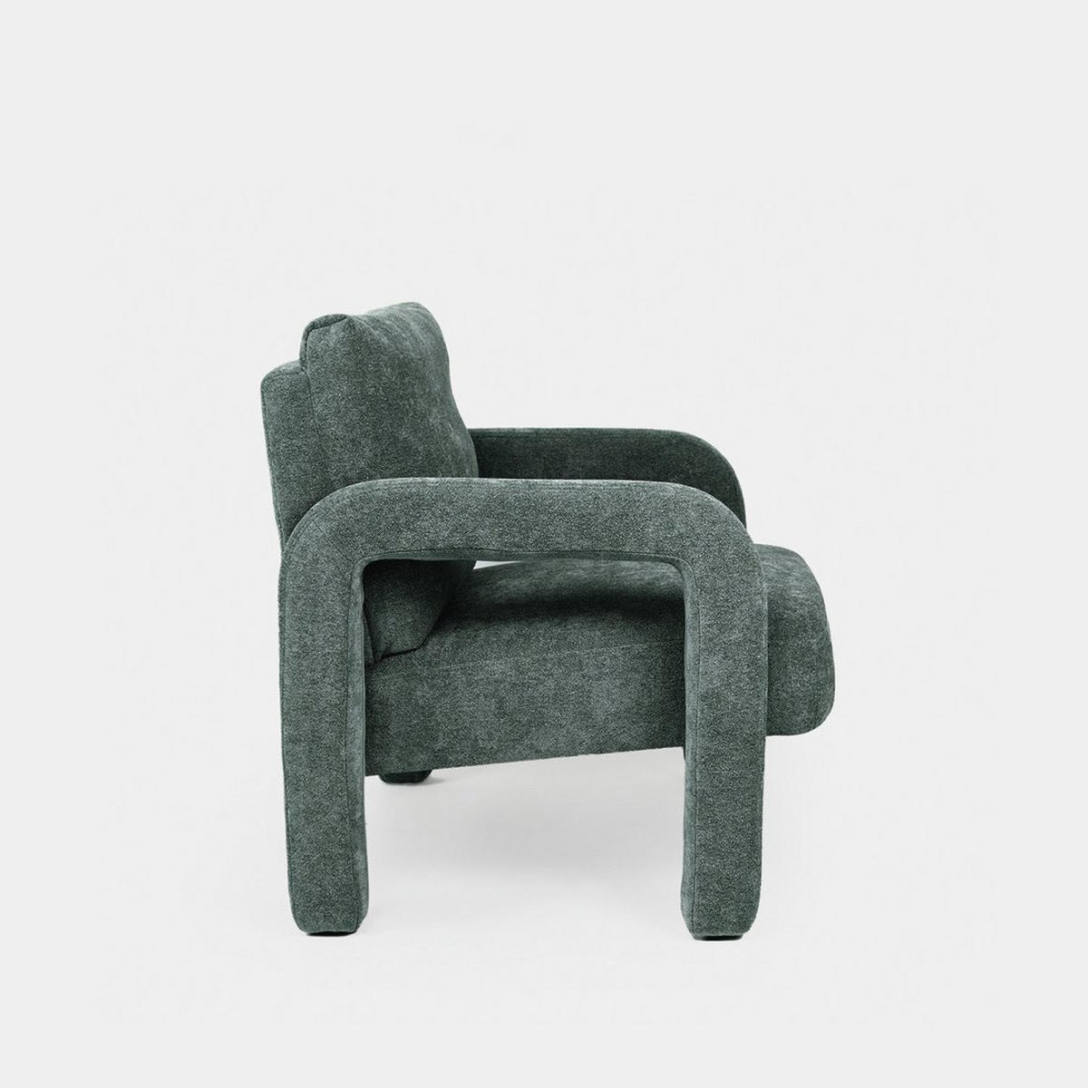 LESESESSEL Runa Grün 72 cm x 81 cm - Grün, Textil (72/81/79cm) - Klast Home