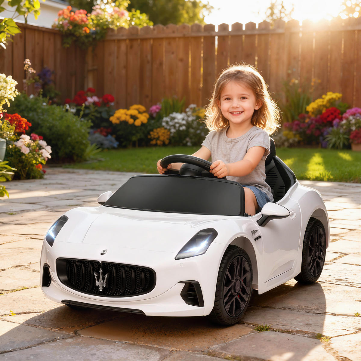 ELEKTRO-KINDERAUTO DE-13099 Fernbedienung Weiß - Weiß, Kunststoff (98/59/43cm) - ComfortXL