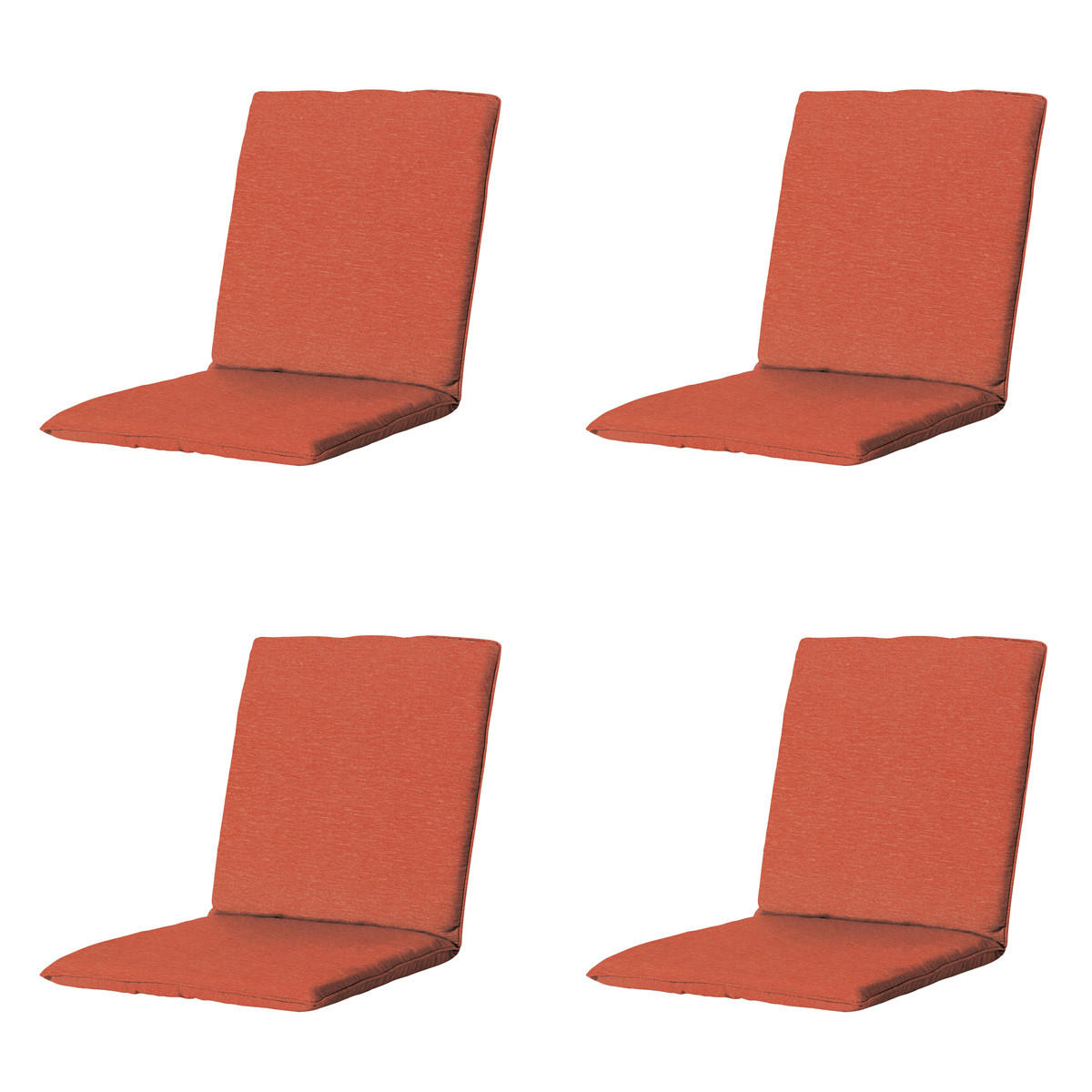 GARTENSTUHLKISSEN Panama 97/49 cm 4er-Set - Terra cotta, Textil (49/6/97cm) - Madison