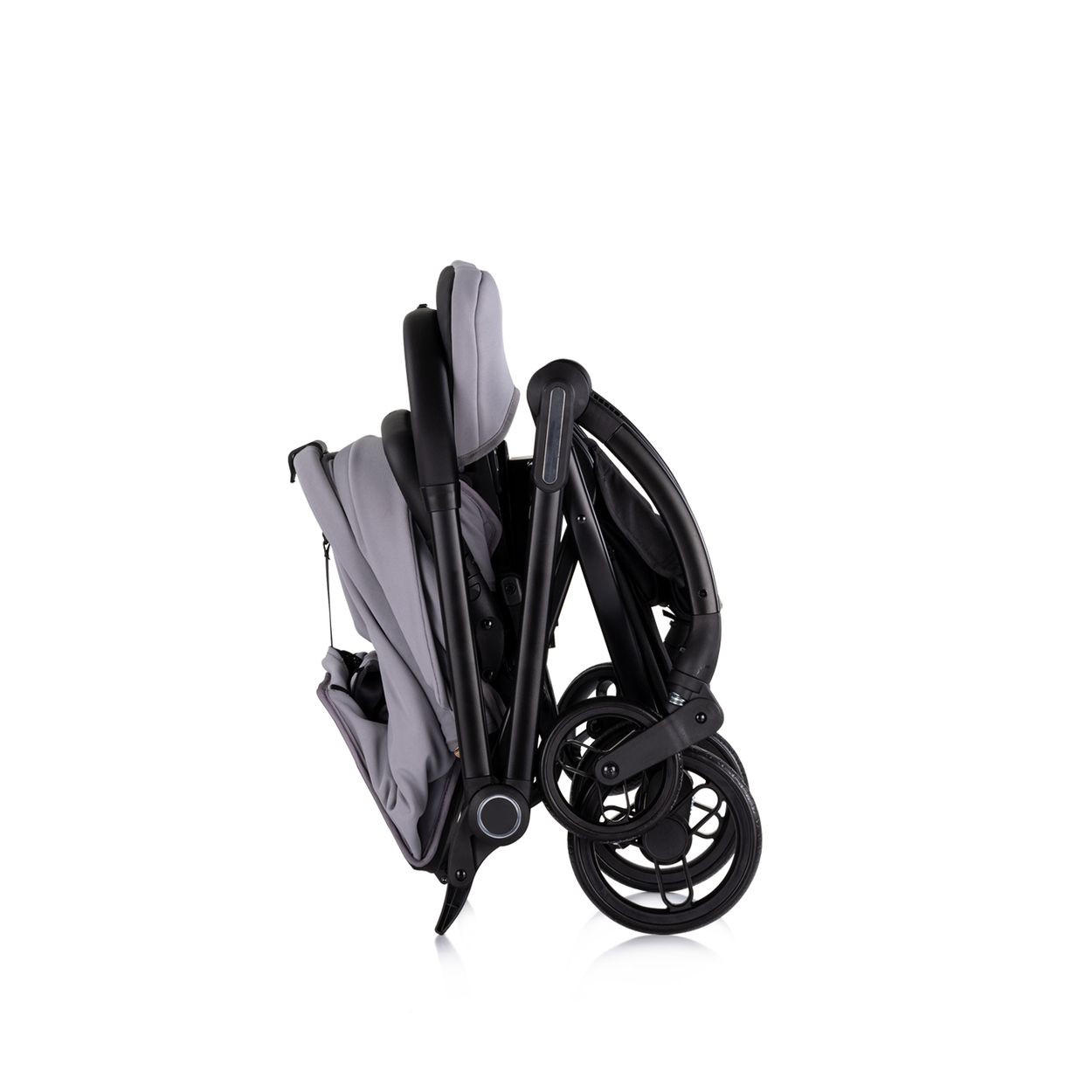 KINDERWAGEN Revolut grau Sitz 360 Grad drehbar, verstellbar, EVA-Reifen - Grau, Metall (57/48/109cm) - Chipolino
