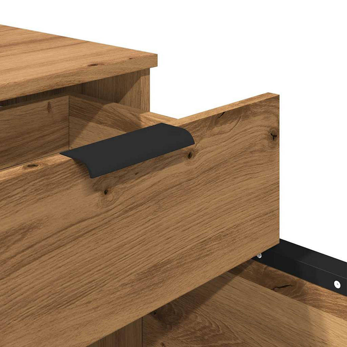 ROLLCONTAINER Mosab rollbar Artisan Eichen-Optik 45x38x54 cm - Eiche Artisan, Holz (45/54/38cm) - DELUKE