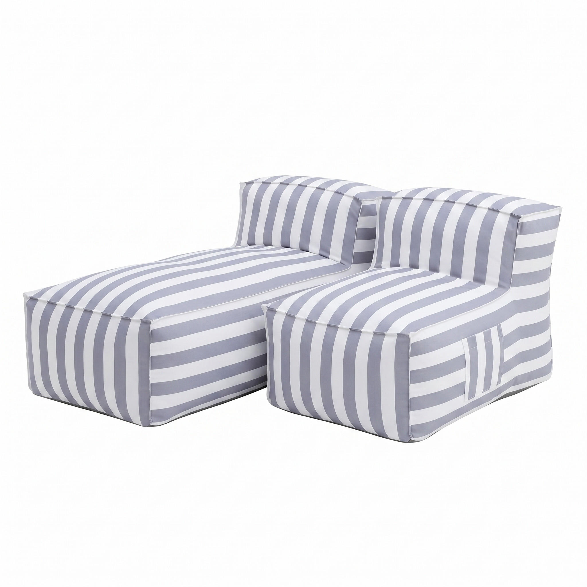 GARTENLOUNGE-SET SOFT SET 1 Grau - Grau, Textil - Muffo